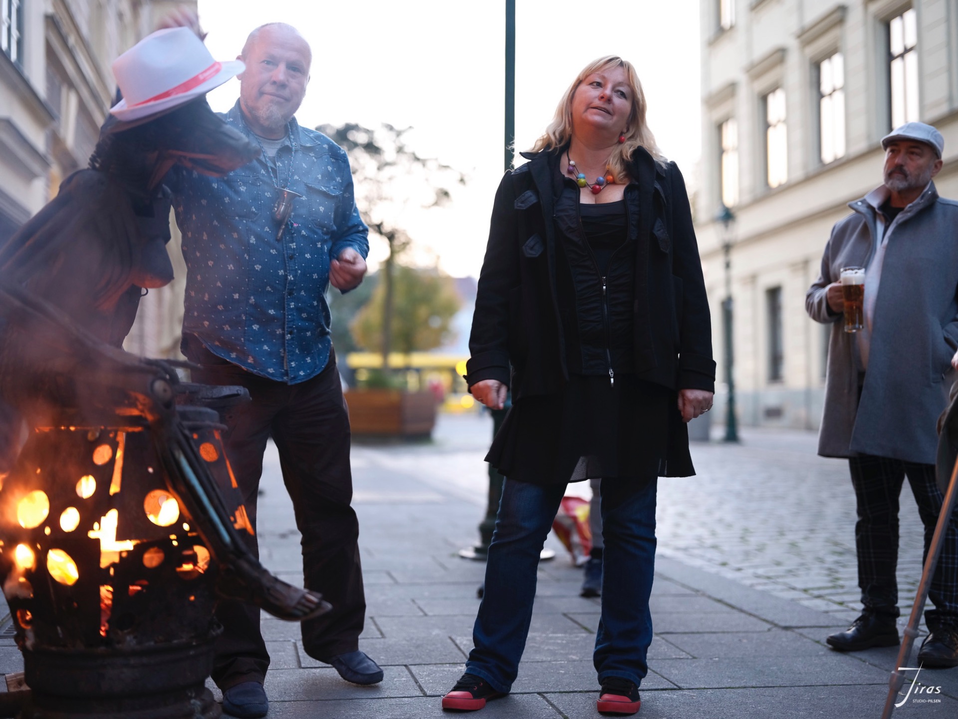 Leoš Kubový a Jana Richterová, kurátorka